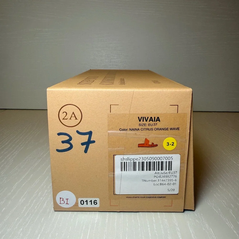 VIVAIA Double Straps Slide Sandals (Naina) | NWT - EU‎ 37 / US 6.5